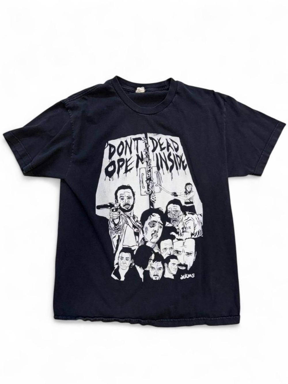 Black Graphic 'Don't Open Dead Inside' Short-Sleeve Crew Tee